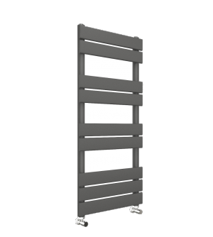 Flat Panel Designer Bathroom Ladder Heated Towel Rail Radiator-Anthracite-1000X450 Single 